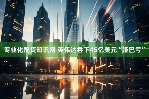专业化配资知识网 英伟达吞下45亿美元“哑巴亏”