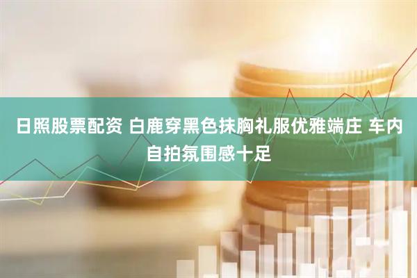 日照股票配资 白鹿穿黑色抹胸礼服优雅端庄 车内自拍氛围感十足